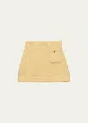 Prada Impunture Mini Cashmere Skirt In Cream