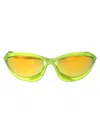 Prada Injected Sunglasses In Green
