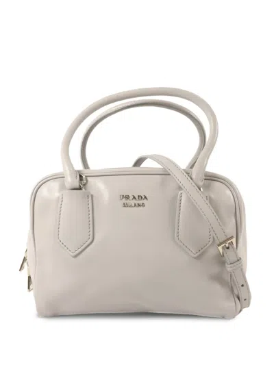 Pre-owned Prada Inside Bag Tote Bag In Grey