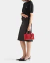 Prada Intarsia Logo Cashmere Sweater In F0480 Ardesia