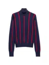 Prada Rollkragenpullover Aus Baumwolle In Blue