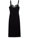 Prada Interlock Crêpe Dress In Black