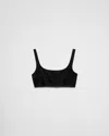 Prada Interlock Fabric Bikini Top