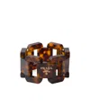 Prada Interlocking Clasp Bracelet In Yellow