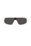 Prada Irregular Sunglasses In White