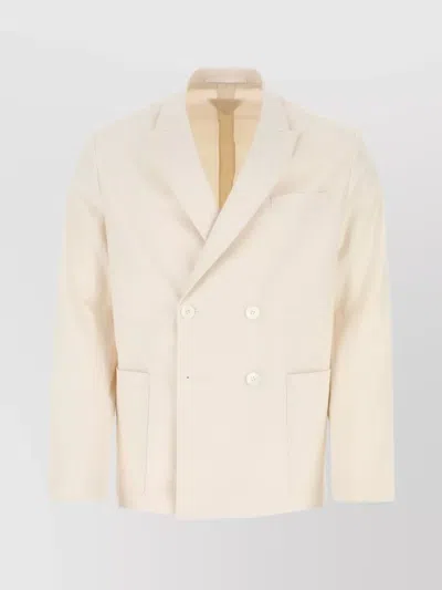 PRADA COTTON DOUBLE-BREASTED BLAZER