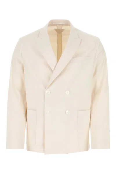 PRADA IVORY DOUBLE-BREASTED BLAZER