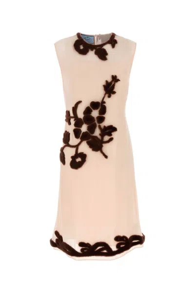 PRADA LIGHT PINK GEORGETTE DRESS