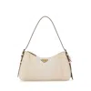 Prada White Logo Shoulder Bag