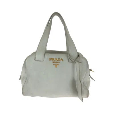 Pre-owned Prada Ivory Leather Handbag Shoulder Bag ()