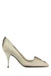 Prada Leather Stiletto Pumps Pointed Toe In White