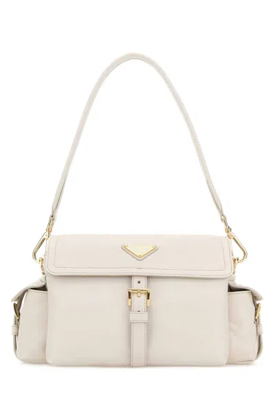 Prada Explore Nappa Leather Shoulder Handbag In Blue