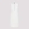 Prada Silk-blend Polo Shirt Dress In White