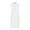 Prada Silk-blend Polo Shirt Dress In White