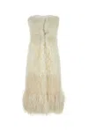 Prada Pelliccia Smanicata Avorio Donna In Off White