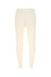 Prada Ivory Stretch Cashmere Blend Joggers