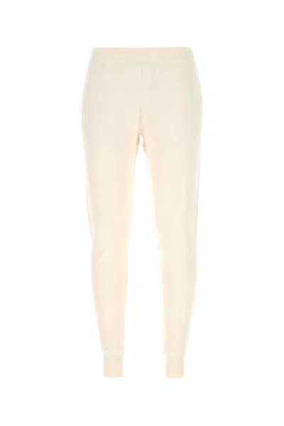 PRADA IVORY STRETCH CASHMERE BLEND JOGGERS