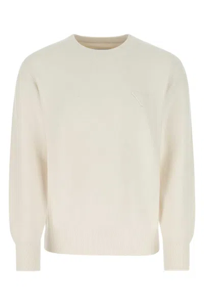 Prada Ivory Stretch Cashmere Blend Sweater