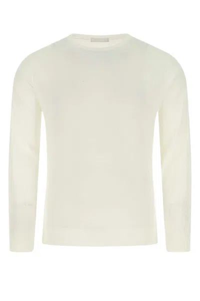 Prada Ivory Wool Sweater In White