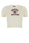 Prada Women Ivory Cashmere Sweater In White