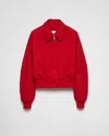 Prada Canvas Jacket In Red