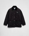Prada Black Re-nylon Shirt Jacket In Schwarz