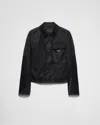 Prada Jacke Aus Re-nylon In Schwarz