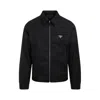 Prada Technical Cotton Blouson Jacket In Black