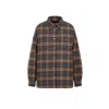 Prada Checked Wool-twill Lumberjack Jacket In Brown