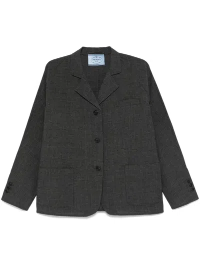 Prada Jacket Clothing In Grey