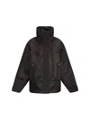 Prada Long-sleeved Casual Jacket In Ebano