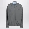 Prada Check-pattern Zip-fastening Jacket In Gray