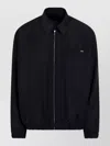 Prada Jacket Long Sleeves Point Collar Elasticated Hem In Black