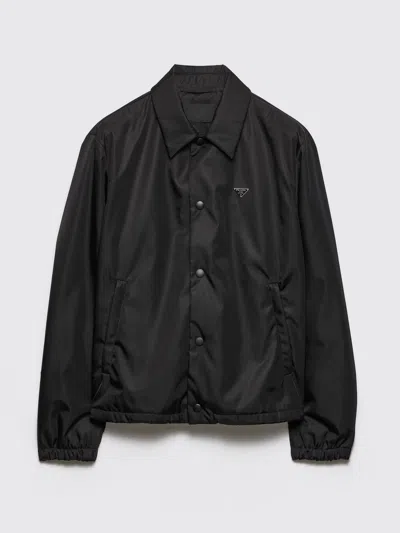 Prada Blousonjacke Aus Re-nylon In Black