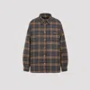 Prada Checked Wool-twill Lumberjack Jacket In Tabacco