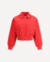 Prada Canvas Jacket In Red