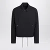 Prada Men's Wool Jacket With Zip In Blue