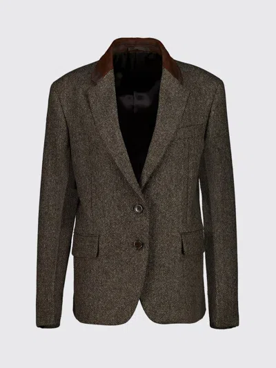 Prada Jacket Woman In Gray