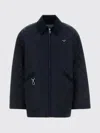 Prada Renylon Jacket Long Sleeves Front Pockets In Blue