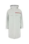 Prada Chalk Re-nylon Padded Jacket In White