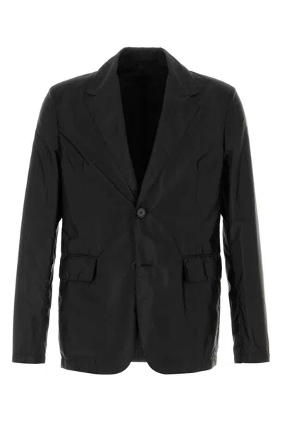 Prada Jackets And Vests In Black