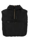 Prada Re-nylon Puffer Vest In Black