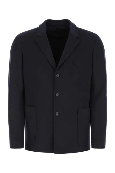 Prada Jackets And Vests In Blue