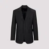 Prada Single-breasted Blazer In Mohair And Wool