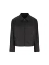 Prada Giubbino Imbottito In Re-nylon Nero Uomo In Black