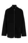 Prada Silk Padded Hooded Jacket In Black