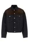 Prada Denim Jacket With Long Sleeves And Chest Pockets In Blue