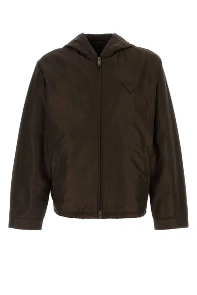 Prada Jackets In Brown