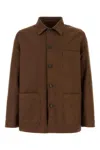 Prada Cotton Canvas Blouson Jacket In Brown