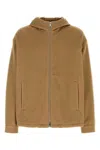 Prada Long-sleeved Casual Jacket In Brown